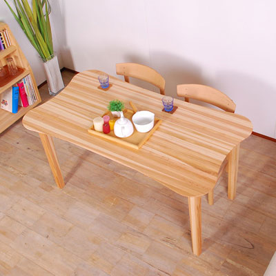 Japanese cedar clover shaped dining table
