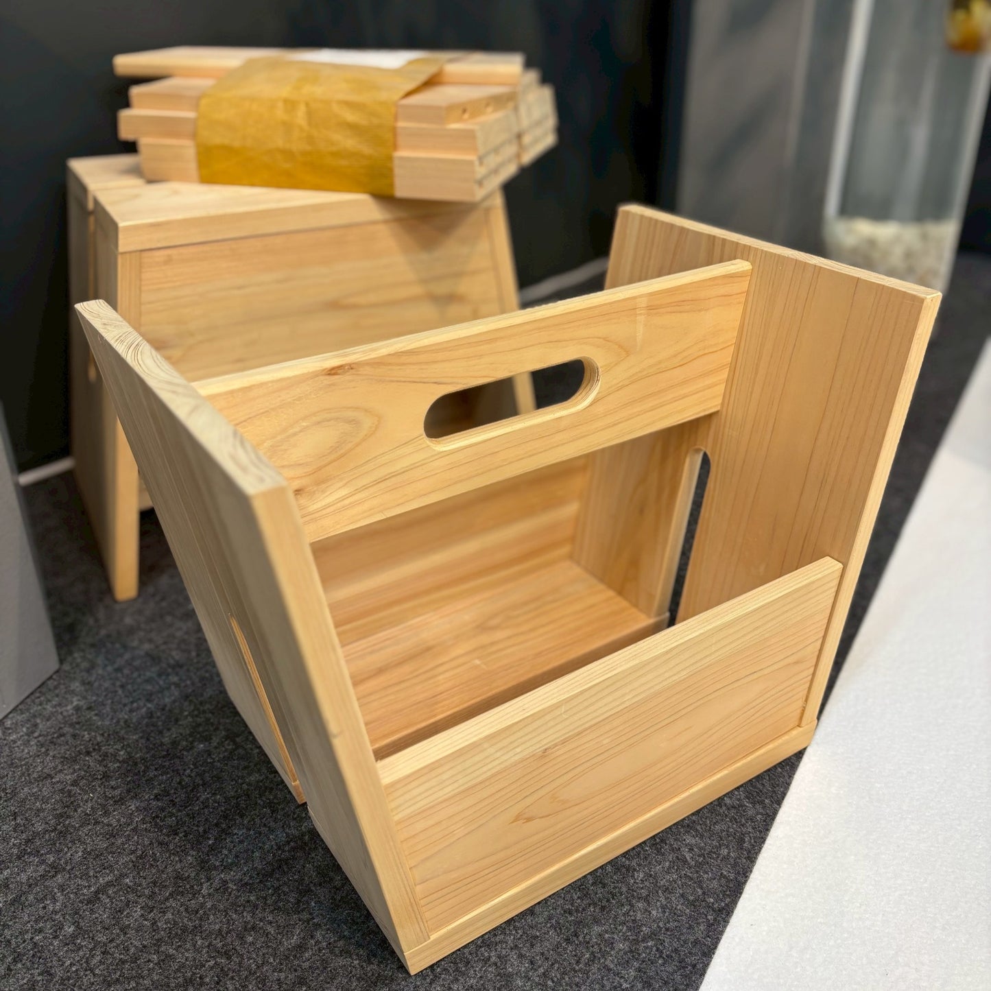 DIY Stool & Storage Box Made from Japanese Hinoki Cypress