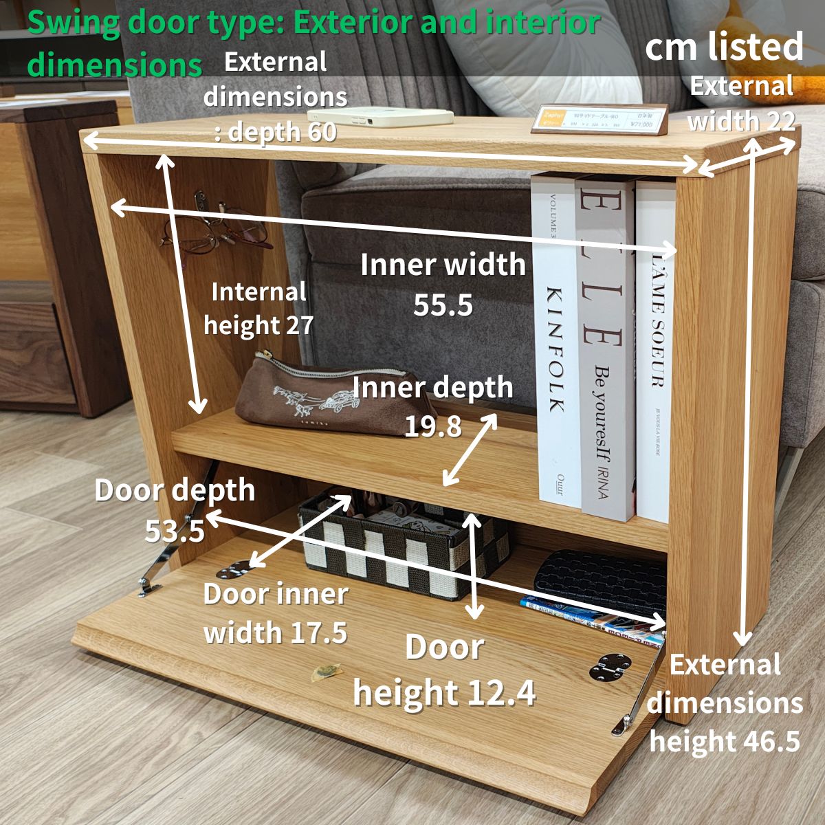 Oka|Solid Wood Side Table — Japanese Craftsman-Built, Fully Assembled