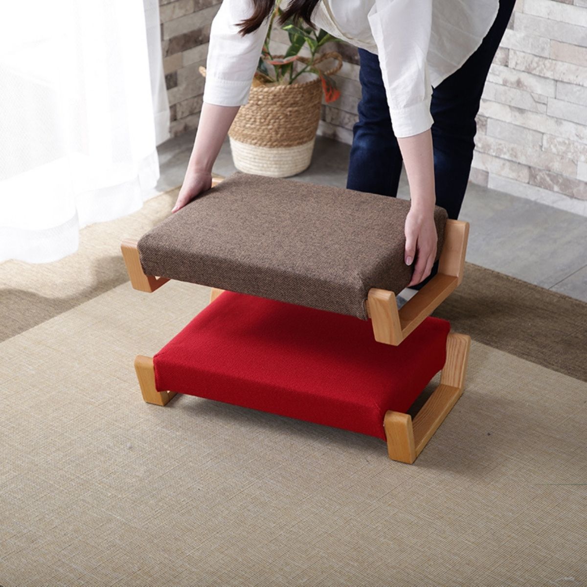 ZAGAKU Floor Chair | Washable, Stackable, Low-VOC | Made in Ōkawa, Japan