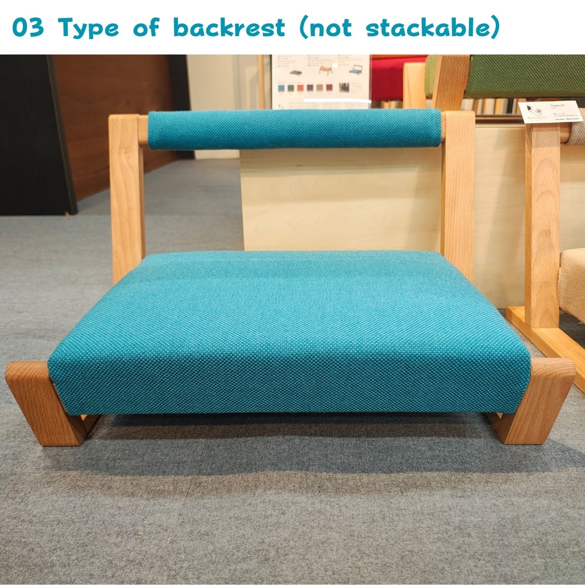ZAGAKU Floor Chair | Washable, Stackable, Low-VOC | Made in Ōkawa, Japan