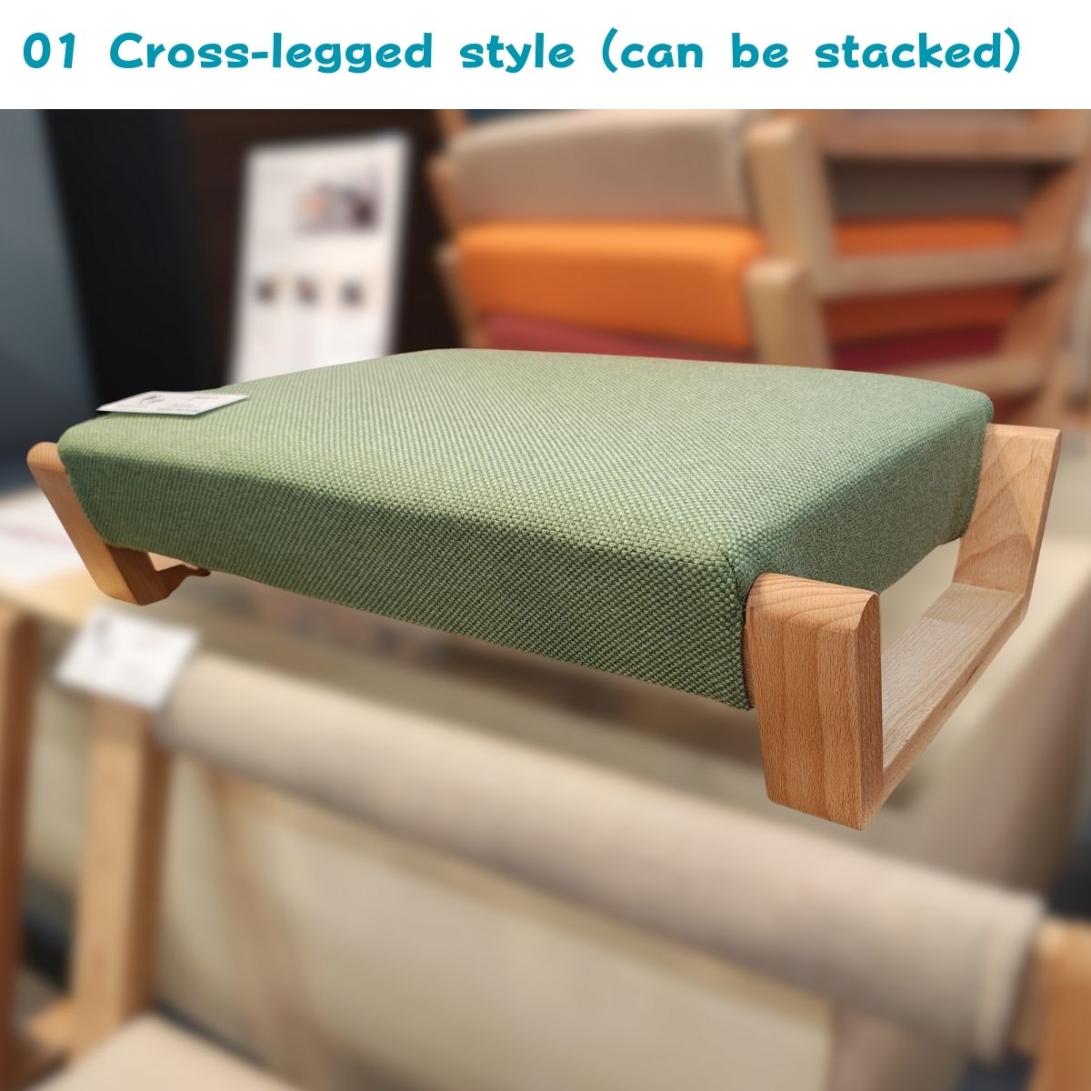 ZAGAKU Floor Chair | Washable, Stackable, Low-VOC | Made in Ōkawa, Japan