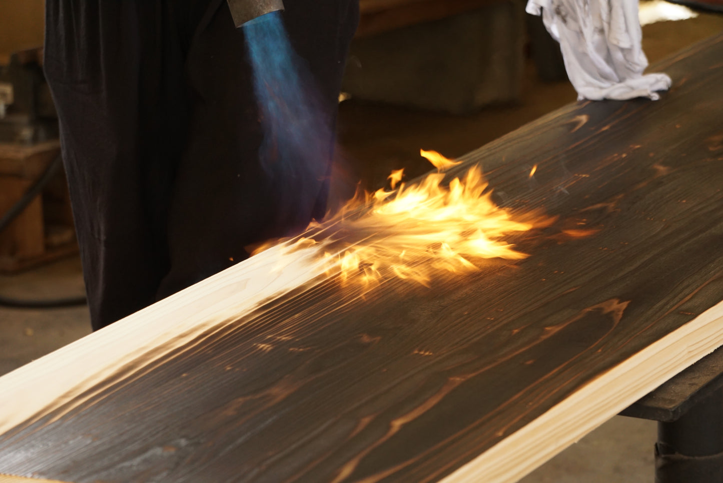 【 Fully Custom-made】Yakisugi (Charred Cedar) coffee table