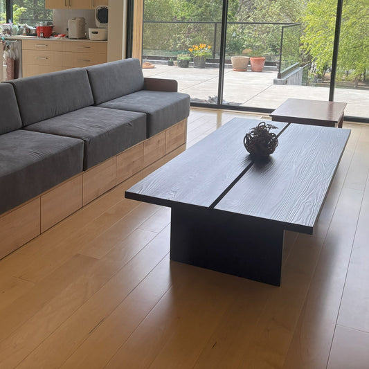 【 Fully Custom-made】Yakisugi (Charred Cedar) coffee table