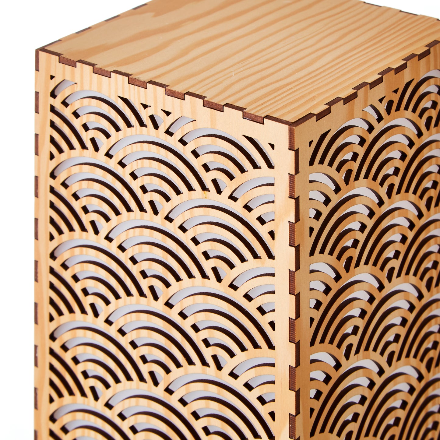 Japanese Room Lantern Harmonious decorative light with Japanese traditional Seigaiha pattern for bedroom, living room and Japanese-style room.