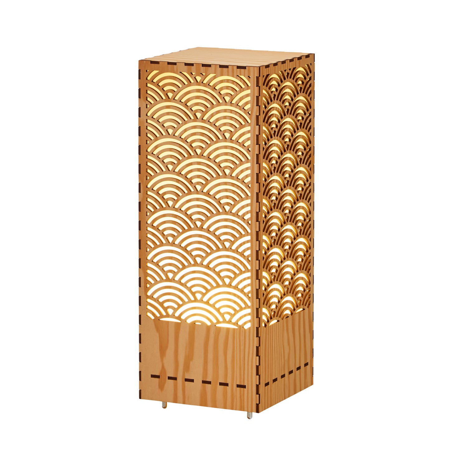 Japanese Room Lantern Harmonious decorative light with Japanese traditional Seigaiha pattern for bedroom, living room and Japanese-style room.