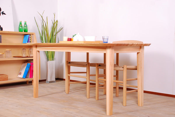 Japanese cedar clover shaped dining table