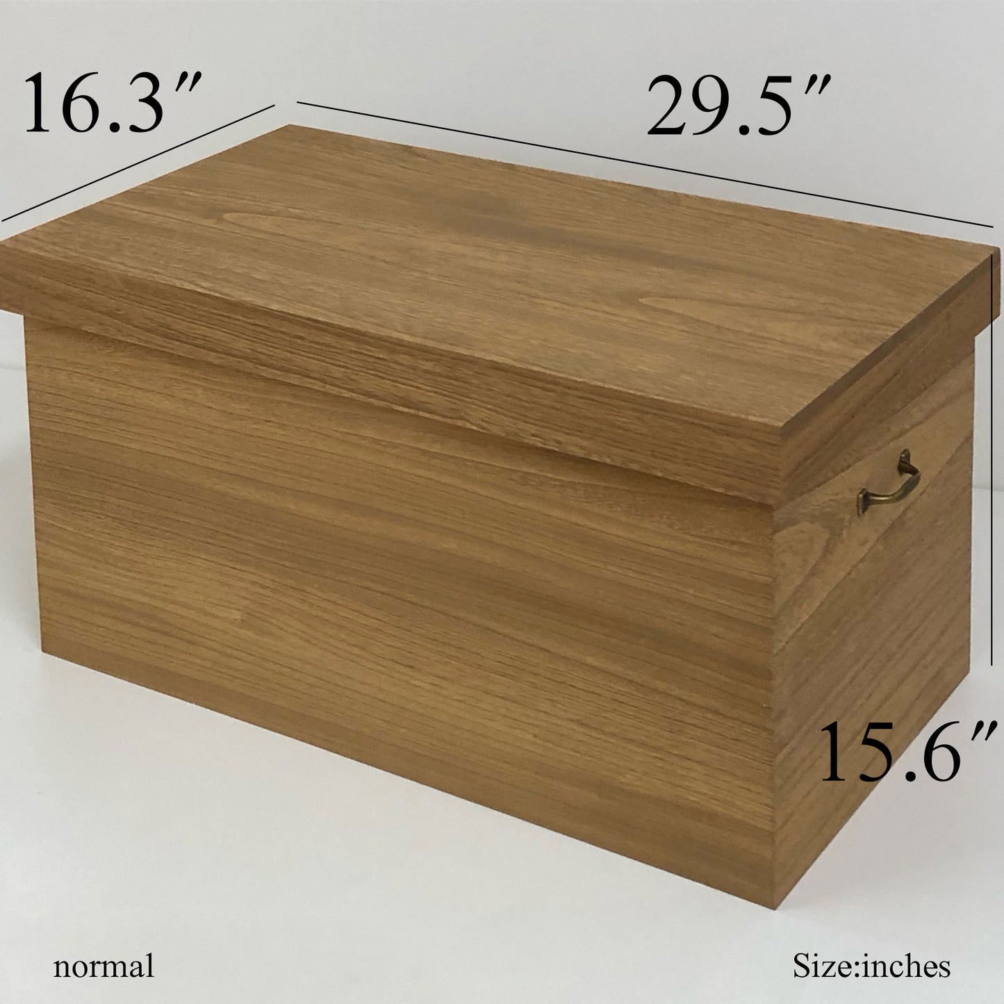Rectangular type paulownia stool storage box W29.5"(75cm)