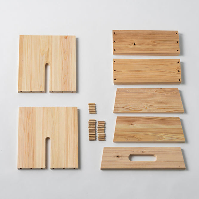 DIY Stool & Storage Box Made from Japanese Hinoki Cypress