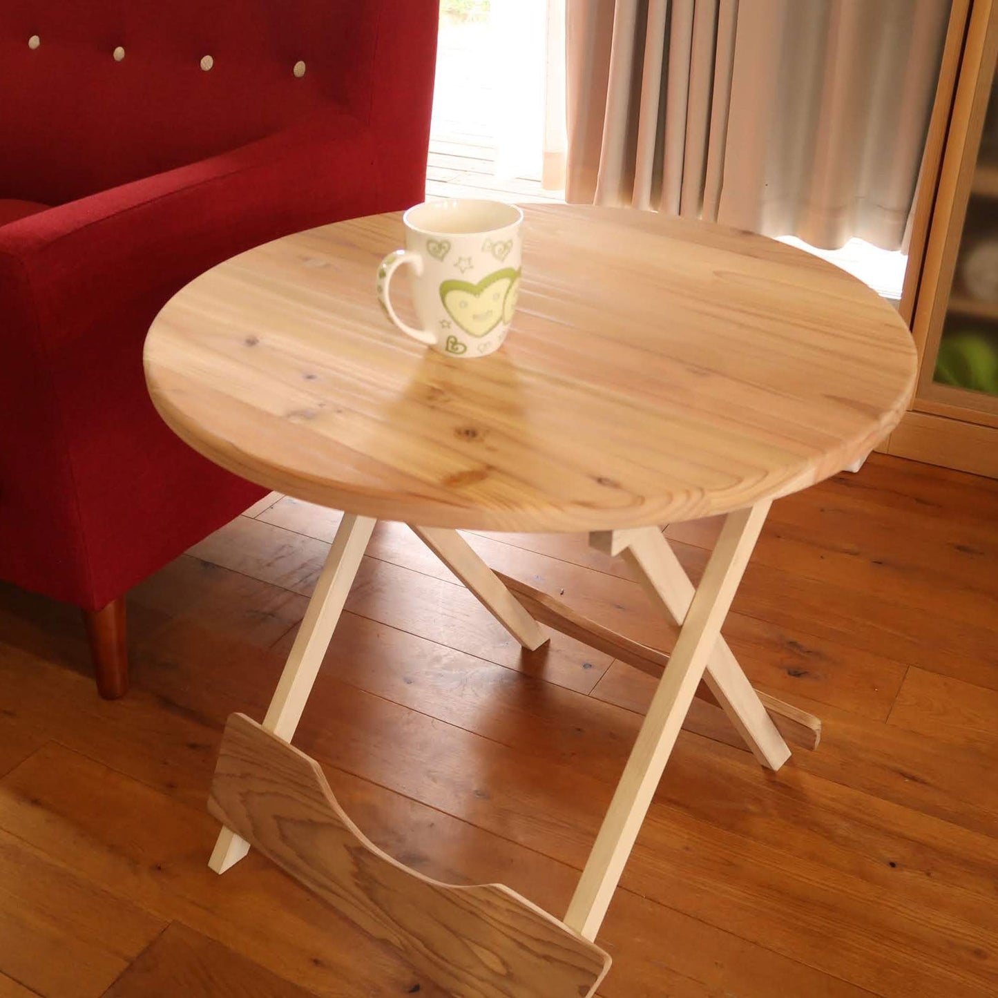 Japanese Hita Cedar Folding Table 60cm
