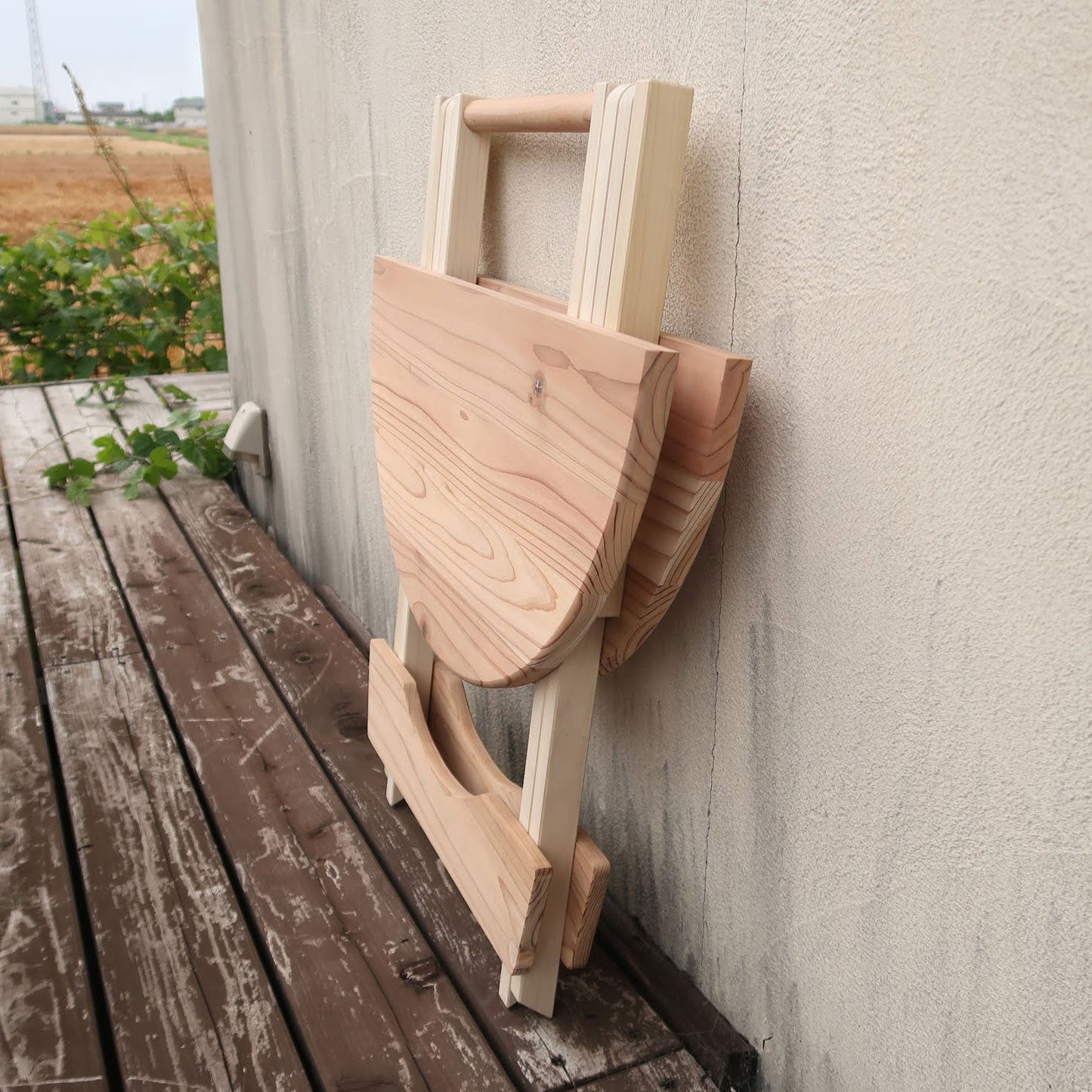 Japanese Hita Cedar Folding Table 60cm