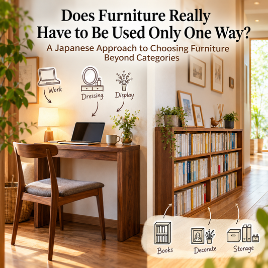 Does Furniture Really Have to Be Used Only One Way? A Japanese Approach to Choosing Furniture Beyond Categories