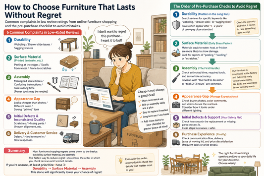 How to Avoid Regret When Buying Furniture Online: 6 Common Pitfalls in Low-Price Furniture Reviews