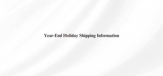 Notice of Year-End and New Year Shipping Schedule