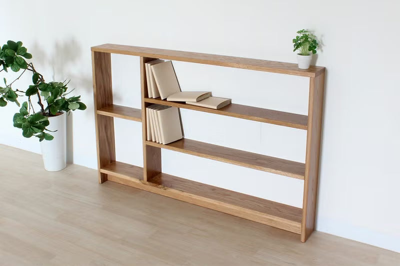 Labook Slim Solid Wood Shelf – Custom Sizes & Wood Options