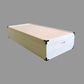 Cut-out image of a kimono storage made of paulownia wood. The wood has a white and smooth texture.