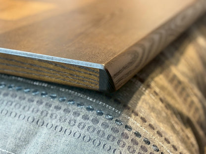 Japanese Ash Wood Grain Veneer Checkered Pattern Kotatsu - Rocca