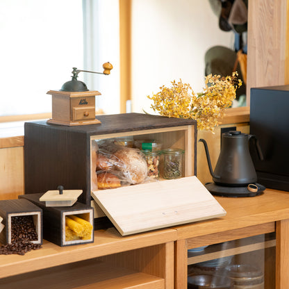 Burnt Paulownia Bread Box