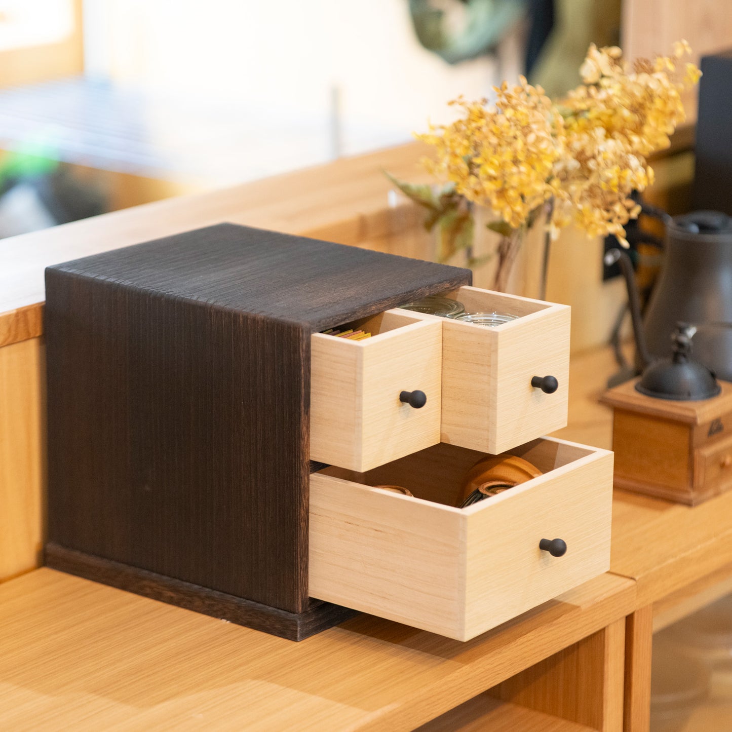 Burnt Paulownia small storage box