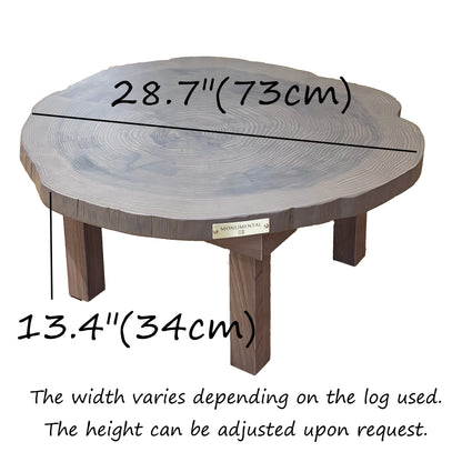 Japanese Cedar Tree Ring Chabudai Table