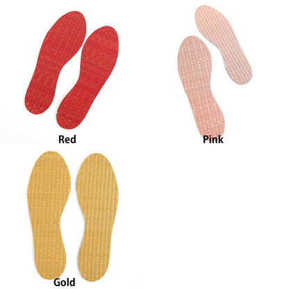 Japanese rush grass insoles that can be cut to fit shoes, for prevention of athlete's foot and foot swelling