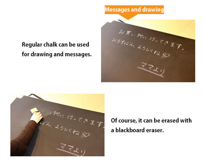 Blackboard so you can write and erase messages.