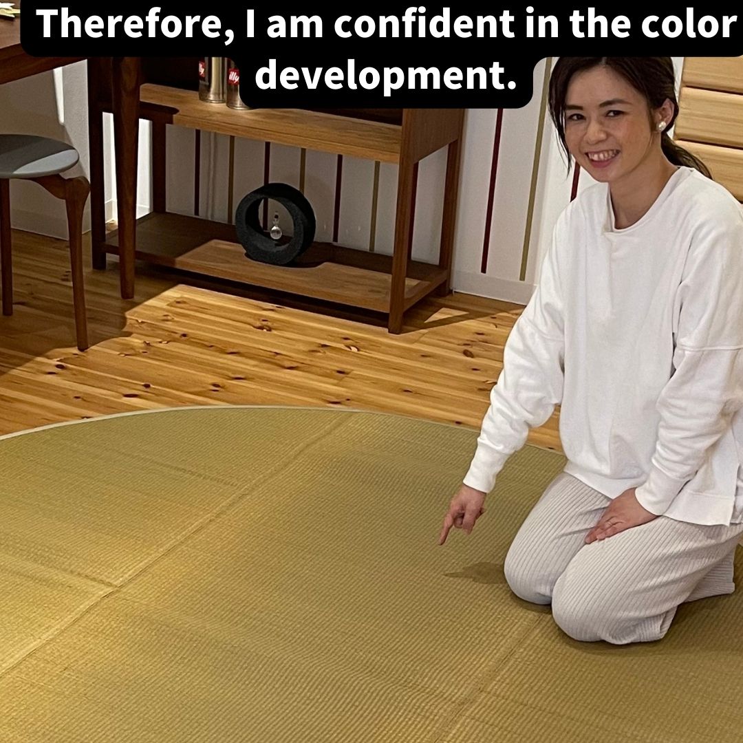 【Noguchi】 Round Tatami Rug Diameter 78.7inc(200cm) Japanese Traditional mat