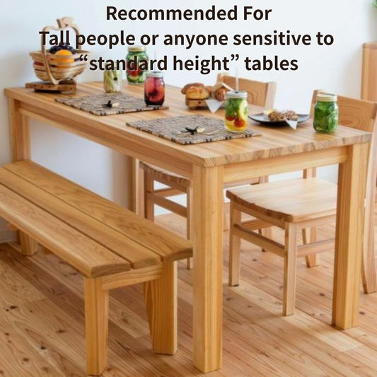 RT Pure Japanese Cedar Dining Table (Made in Okawa, Japan) — Made to Order