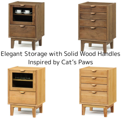 Stylish Storage with Beautiful Solid Wood Handles