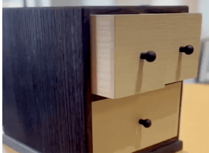 Burnt Paulownia small storage box