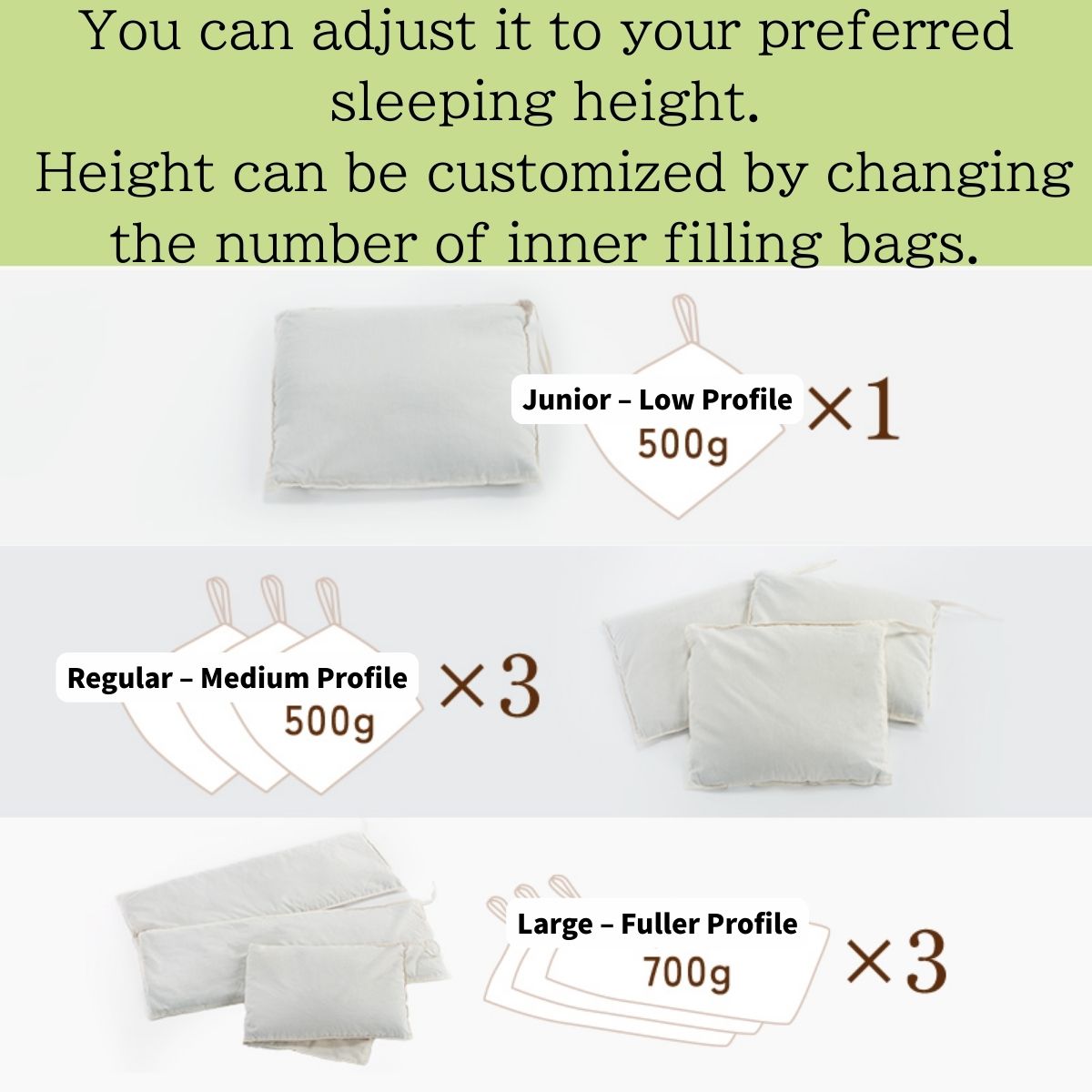 Washable Buckwheat Pillow