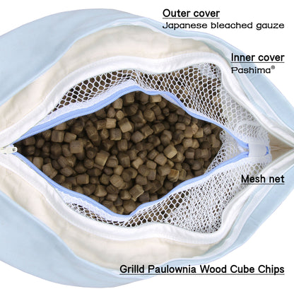 Structure of grilled Paulownia Pillow