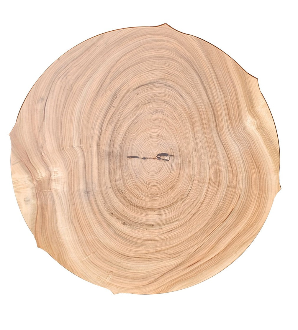 Japanese Camphor Wood Round Kotatsu Table “Houka” 35.4"