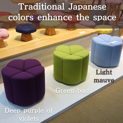 A Low Stool Inspired by Traditional Japanese Sweets