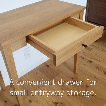 Solid Oak Console Table – Japanese Craftsmanship for a Stylish Entryway