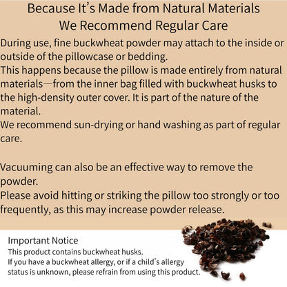 Washable Buckwheat Pillow