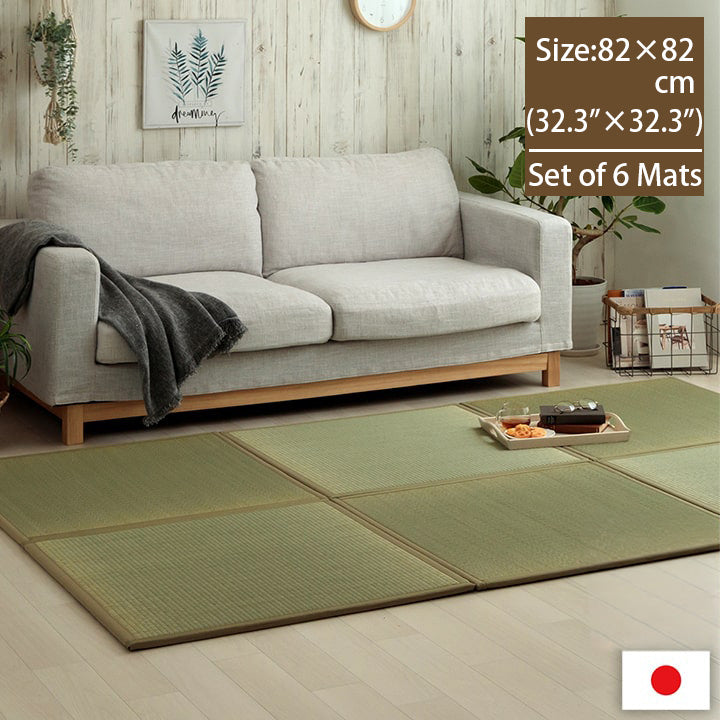 Japanese Igusa Unit Tatami Mat with Mite-Control Layer – 32.3 in Square