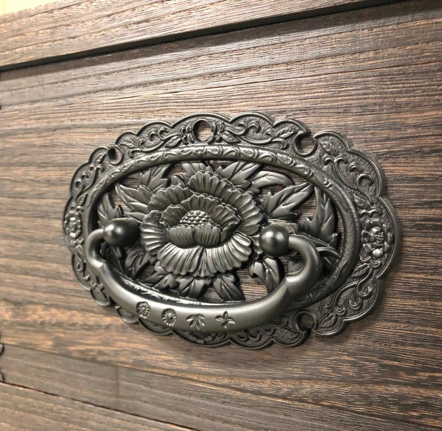 Burnt Solid Wood Chest of Drawers – Storage Cabinet Botan