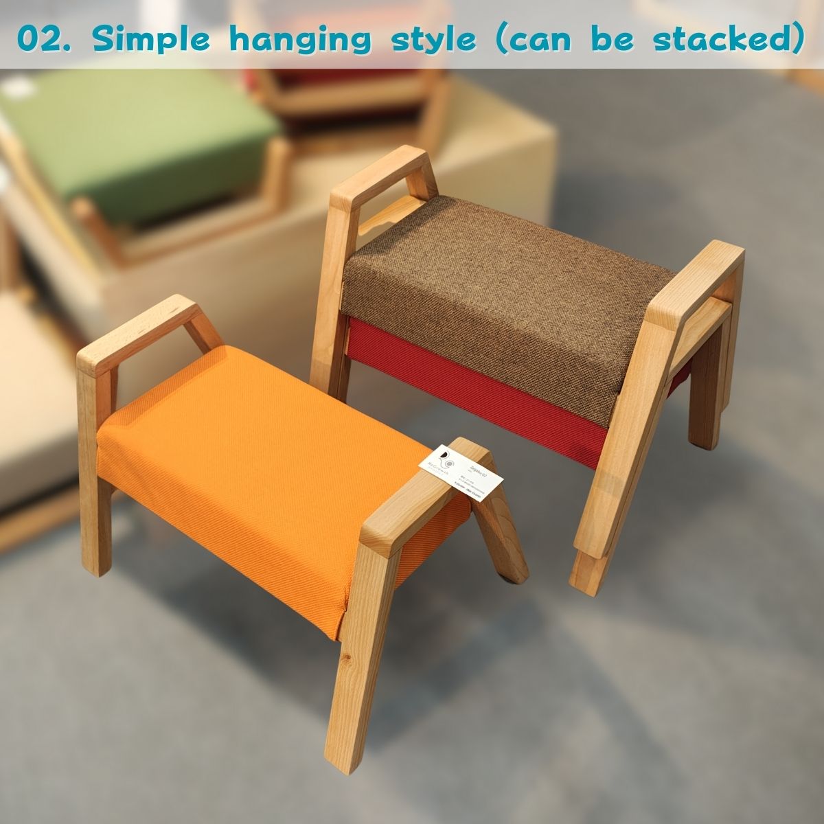ZAGAKU Floor Chair | Washable, Stackable, Low-VOC | Made in Ōkawa, Japan