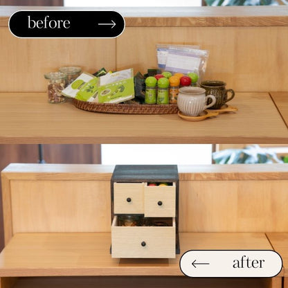 Burnt Paulownia small storage box