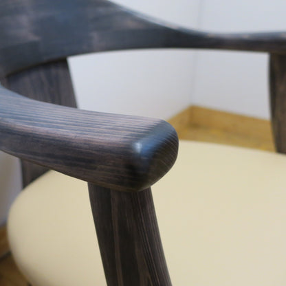 Hinoki Leather Dining Chair C-808 | Customizable & Safe for Families