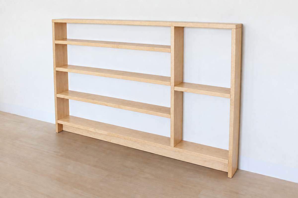 Labook Slim Solid Wood Shelf – Custom Sizes & Wood Options