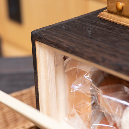 Burnt Paulownia Bread Box