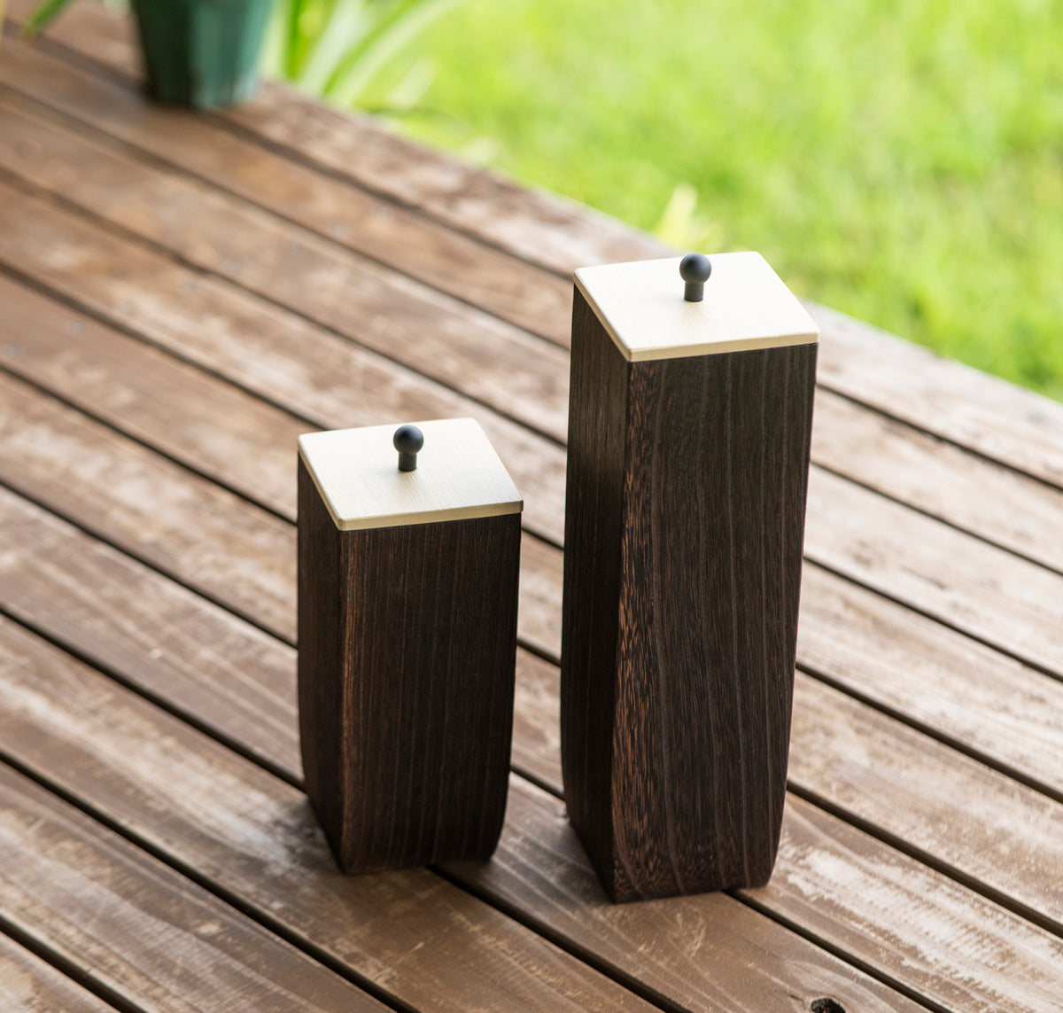 Burnt Paulownia Pasta & Coffee Storage Cases