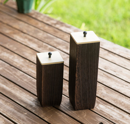 Burnt Paulownia Pasta & Coffee Storage Cases