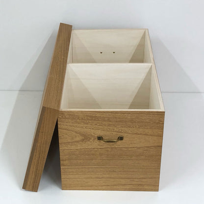 Rectangular type paulownia stool storage box W29.5"(75cm)