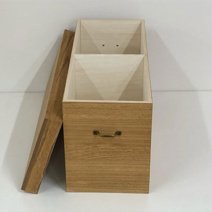 Rectangular type paulownia stool storage box W29.5"(75cm)