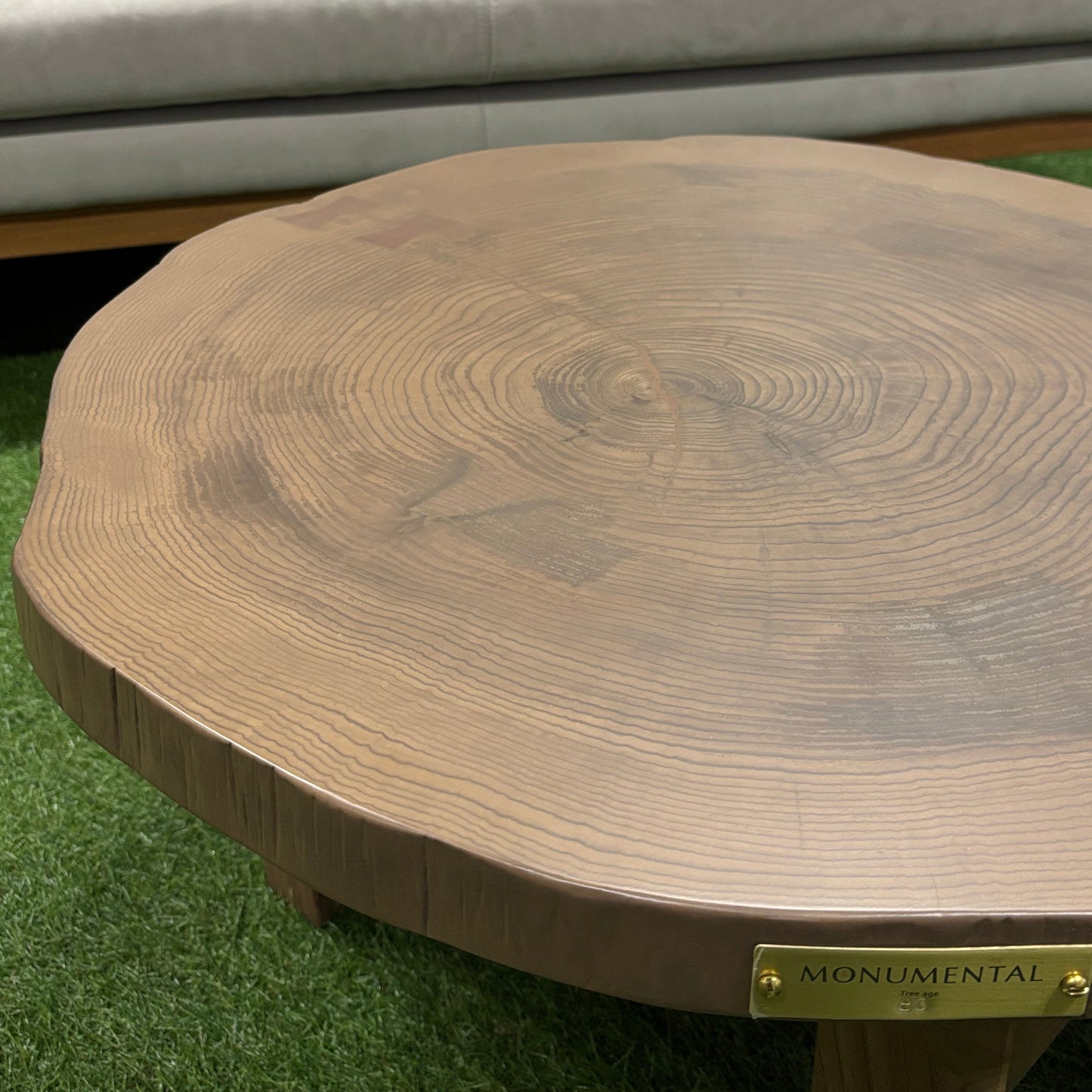Japanese Cedar Tree Ring Chabudai Table