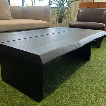 Black Oguni Japanese Cedar Coffee Table