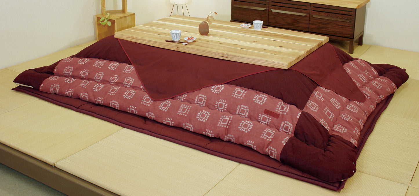 Japanese Solid Cedar Wood Heated Kotatsu - Sugina